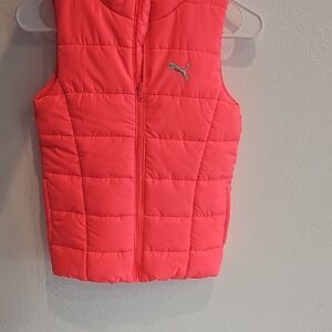 Puma Bright Coral Quilted Vest